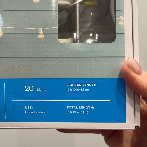 Room Essentials LED String Lights with Large Bulbs - Picture 5 of 6